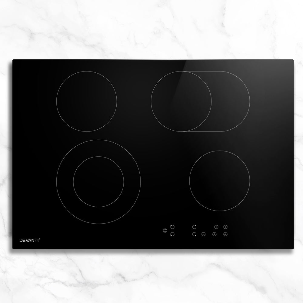 Devanti Electric Ceramic Cooktop 77cm - YDS.com.au