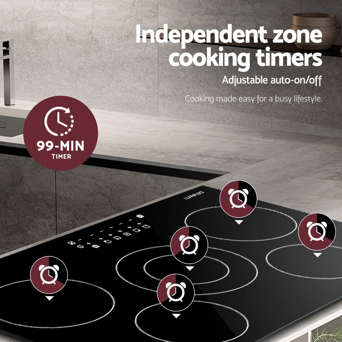 Devanti Electric Ceramic Cooktop 90cm