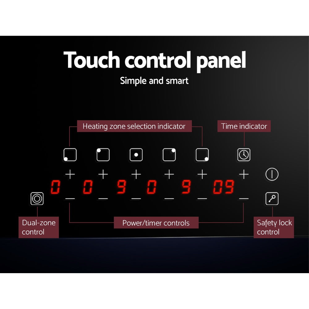 Devanti Electric Ceramic Cooktop 90cm - YDS.com.au