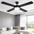 Devanti 52'' Ceiling Fan AC Motor w/Light w/Remote - Black