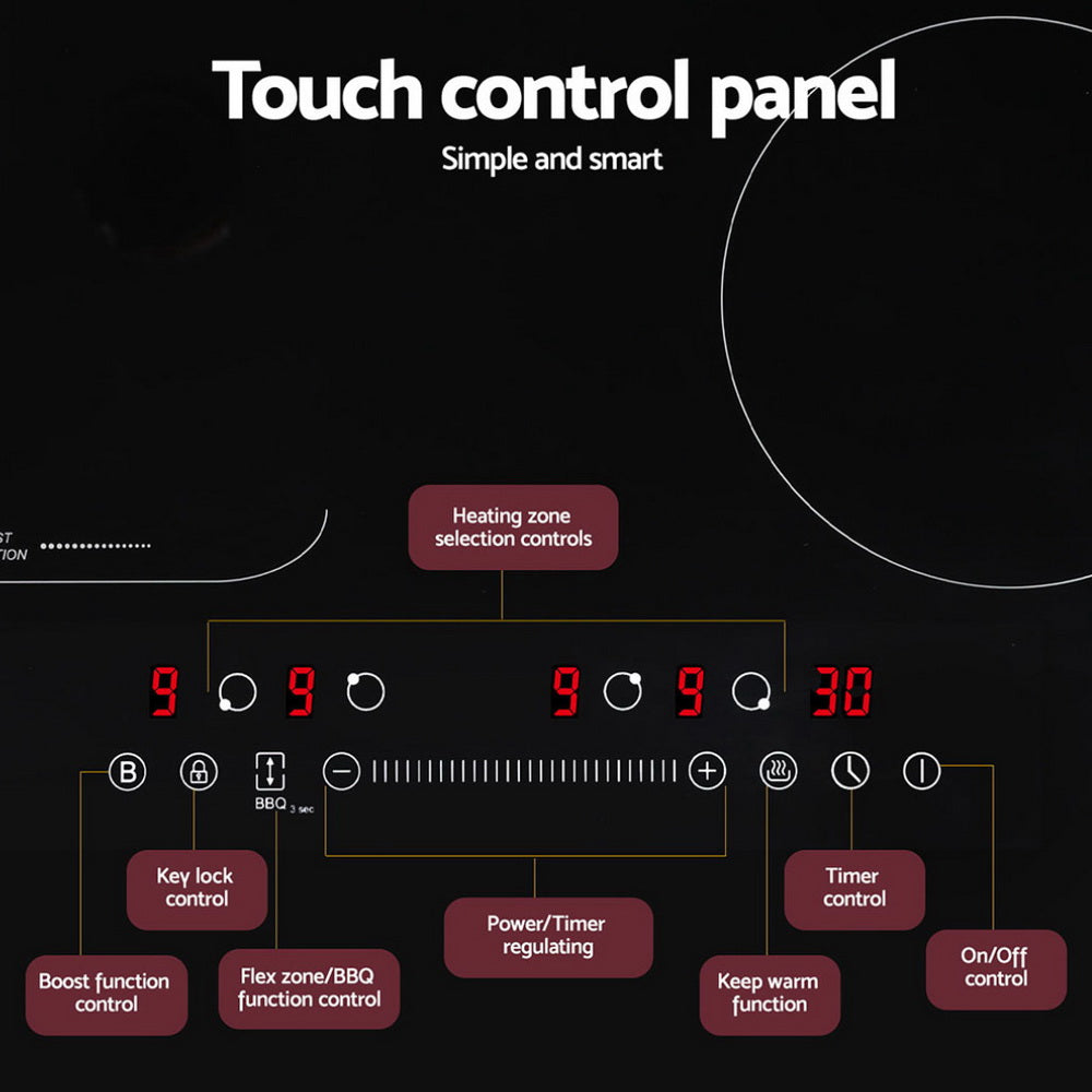 Devanti Induction Cooktop 60cm Electric Cooker