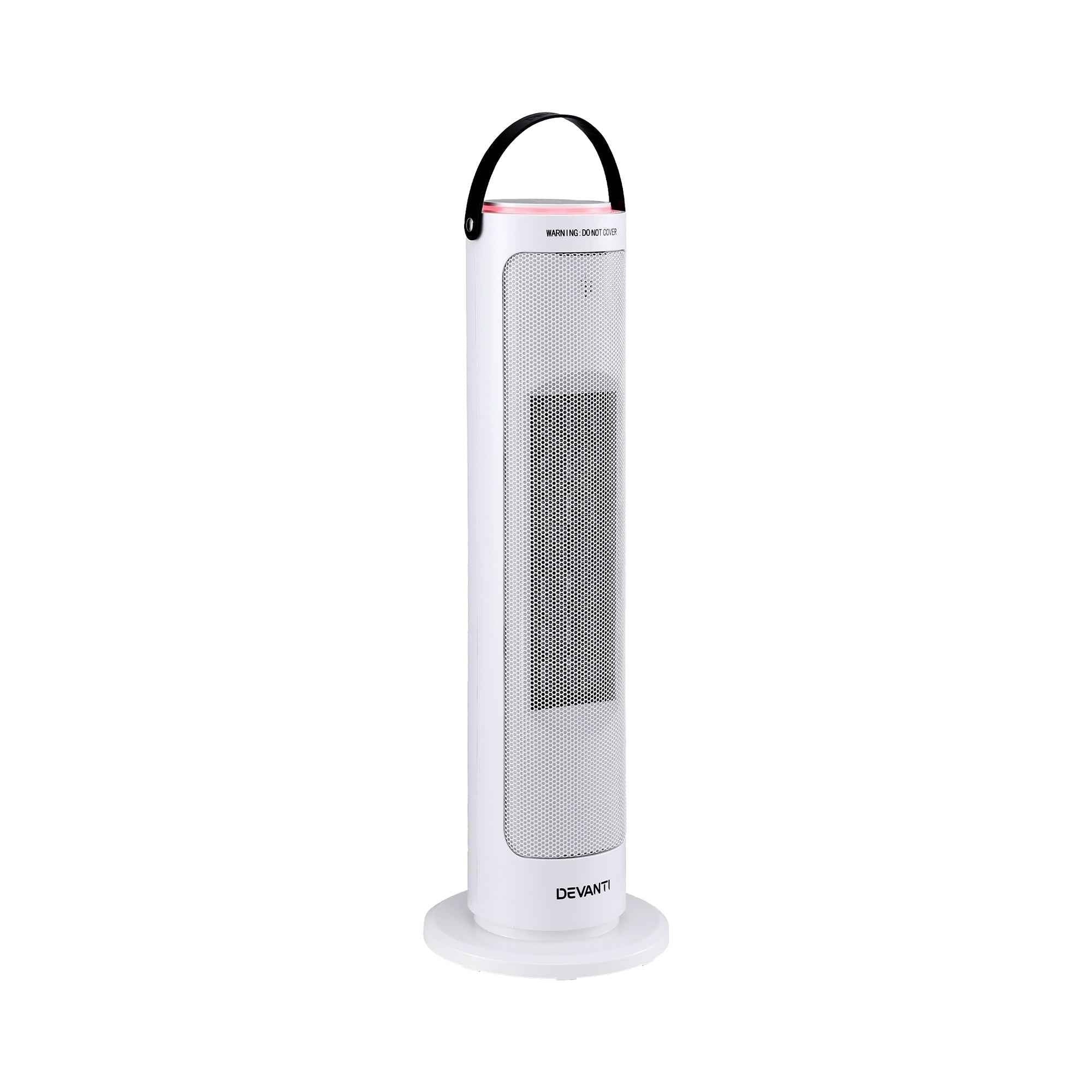 Devanti 2000W Ceramic Tower Heater Space Heaters Oscillating Indoor White