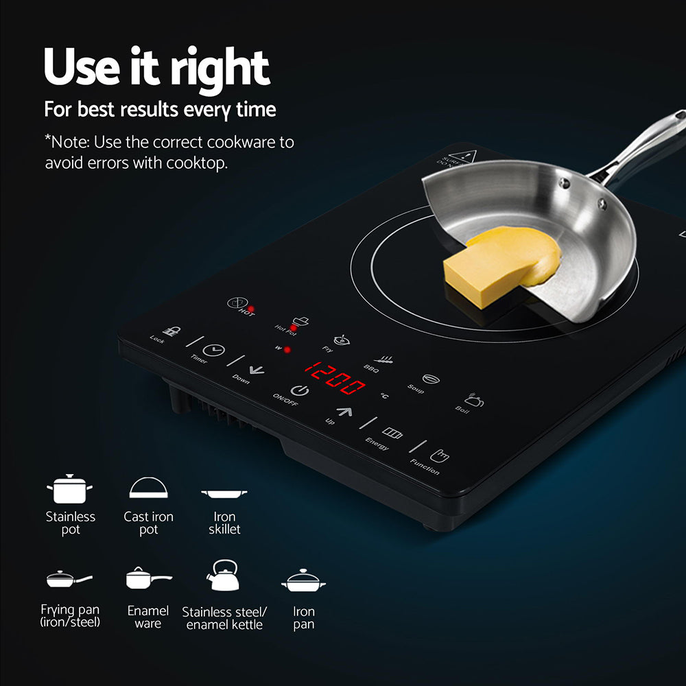 Devanti Electric Ceramic Cooktop 30cm - YDS.com.au