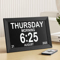 Artiss 10" Digital Day Clock Alarm Calendar Dementia Date Week Desk Clocks Black