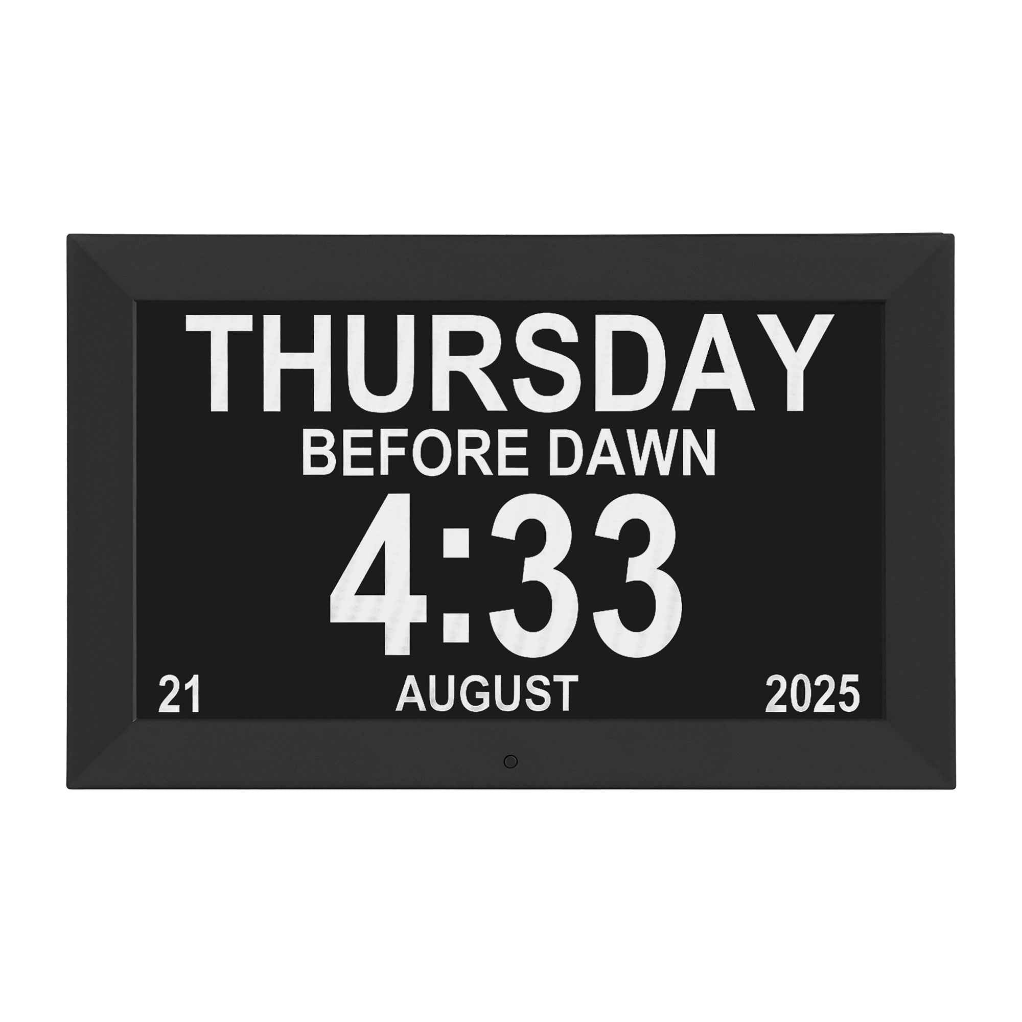 Artiss 10" Digital Day Clock Alarm Calendar Dementia Date Week Desk Clocks Black