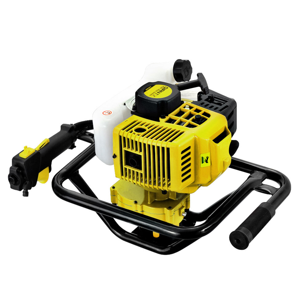 Motor de gasolina para excavadora de postes Giantz 92CC, solo motor amarillo