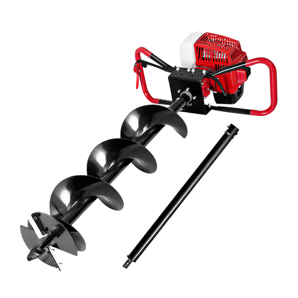 Giantz 80CC Post Hole Digger 200 mm Brocas de extensión de taladro de gasolina
