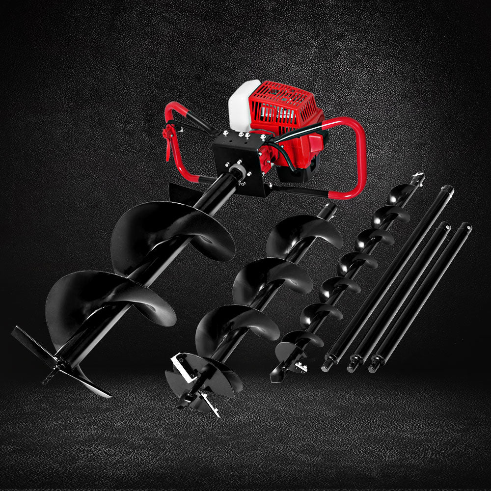 Kits de brocas de extensión para taladro con motor de gasolina Giantz 80CC para excavadora de postes
