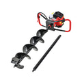 Giantz 65CC - Perforadora de postes con brocas de extensión de 200 mm para taladro a gasolina