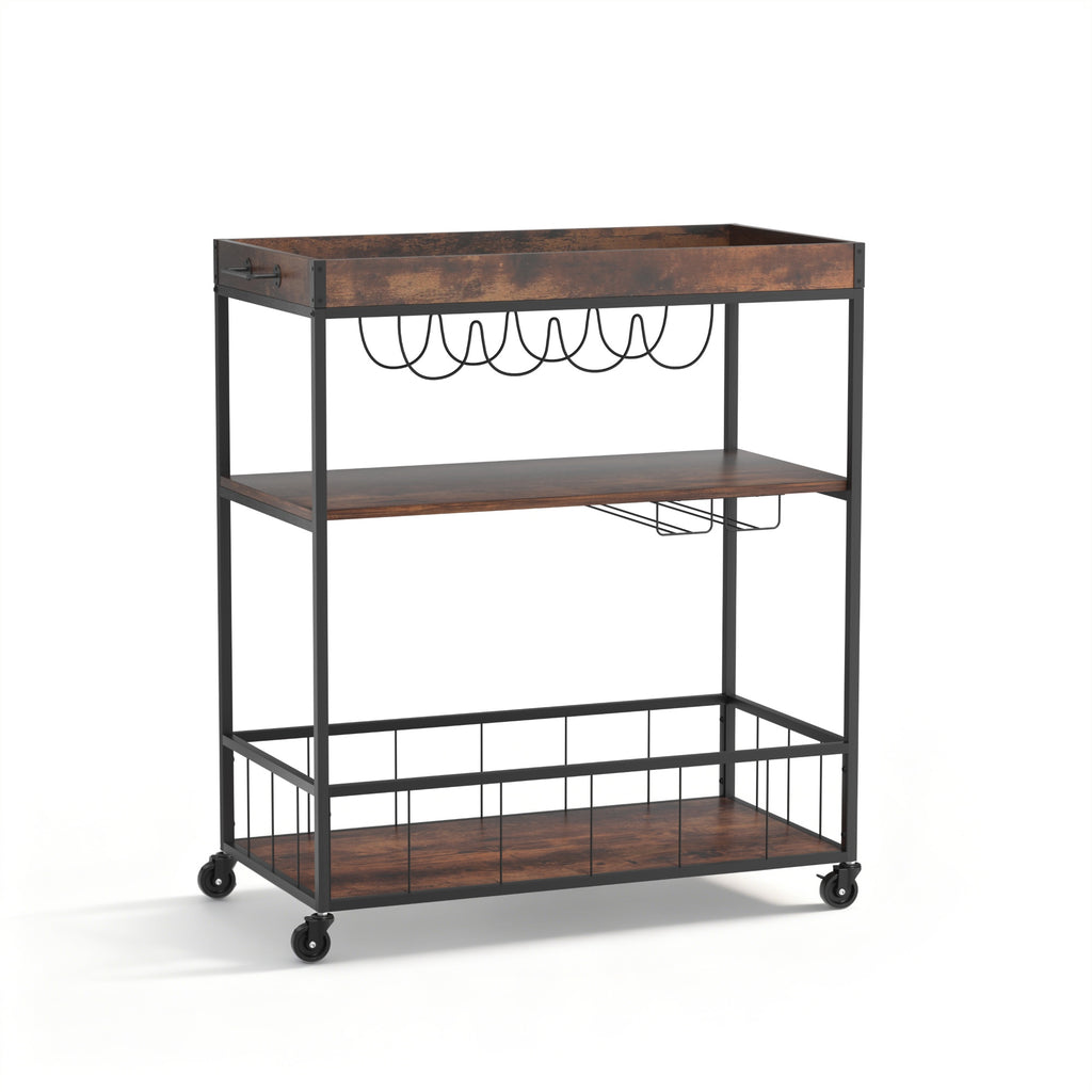 Artiss Kitchen Island 滚动式餐车