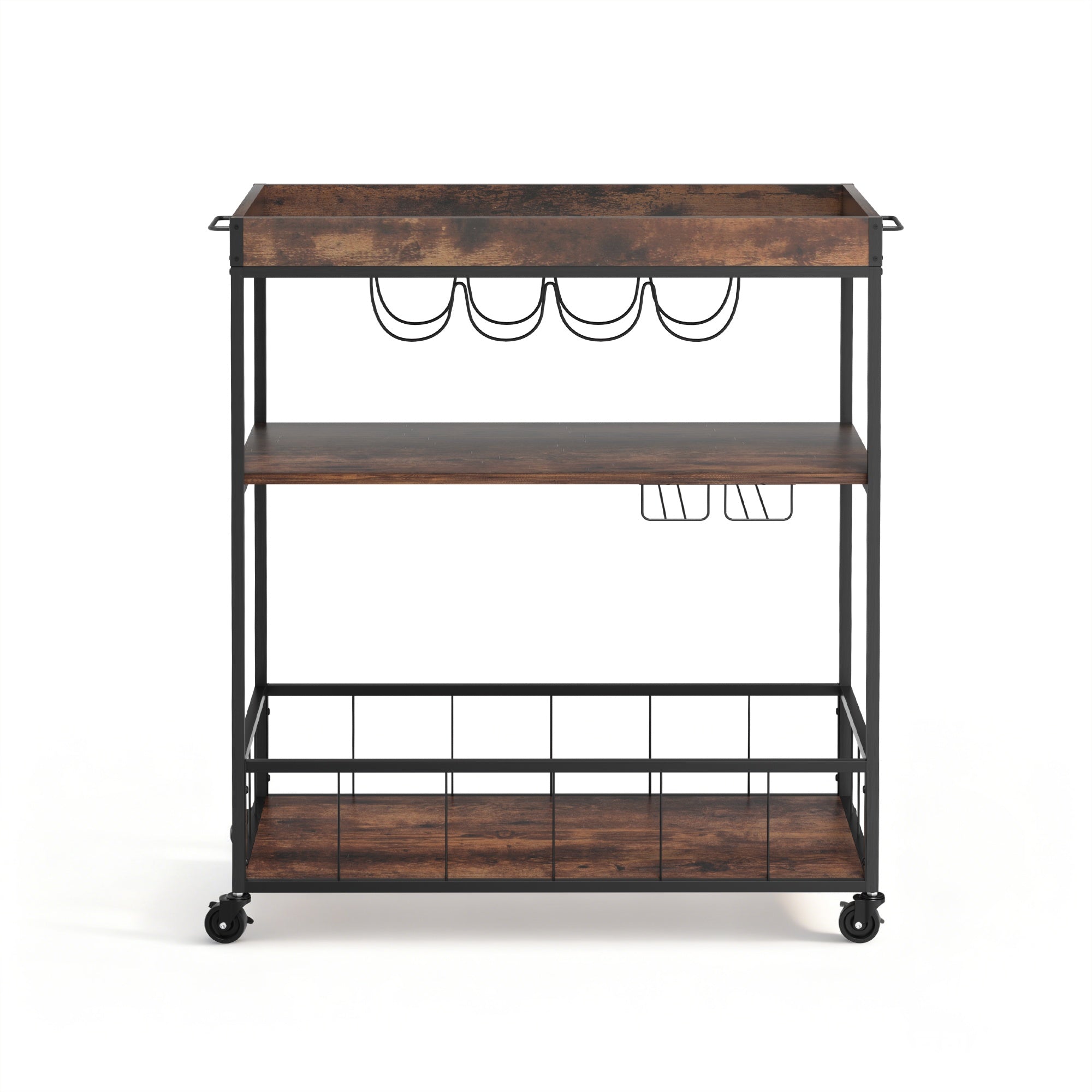 Artiss Kitchen Island 滚动式餐车