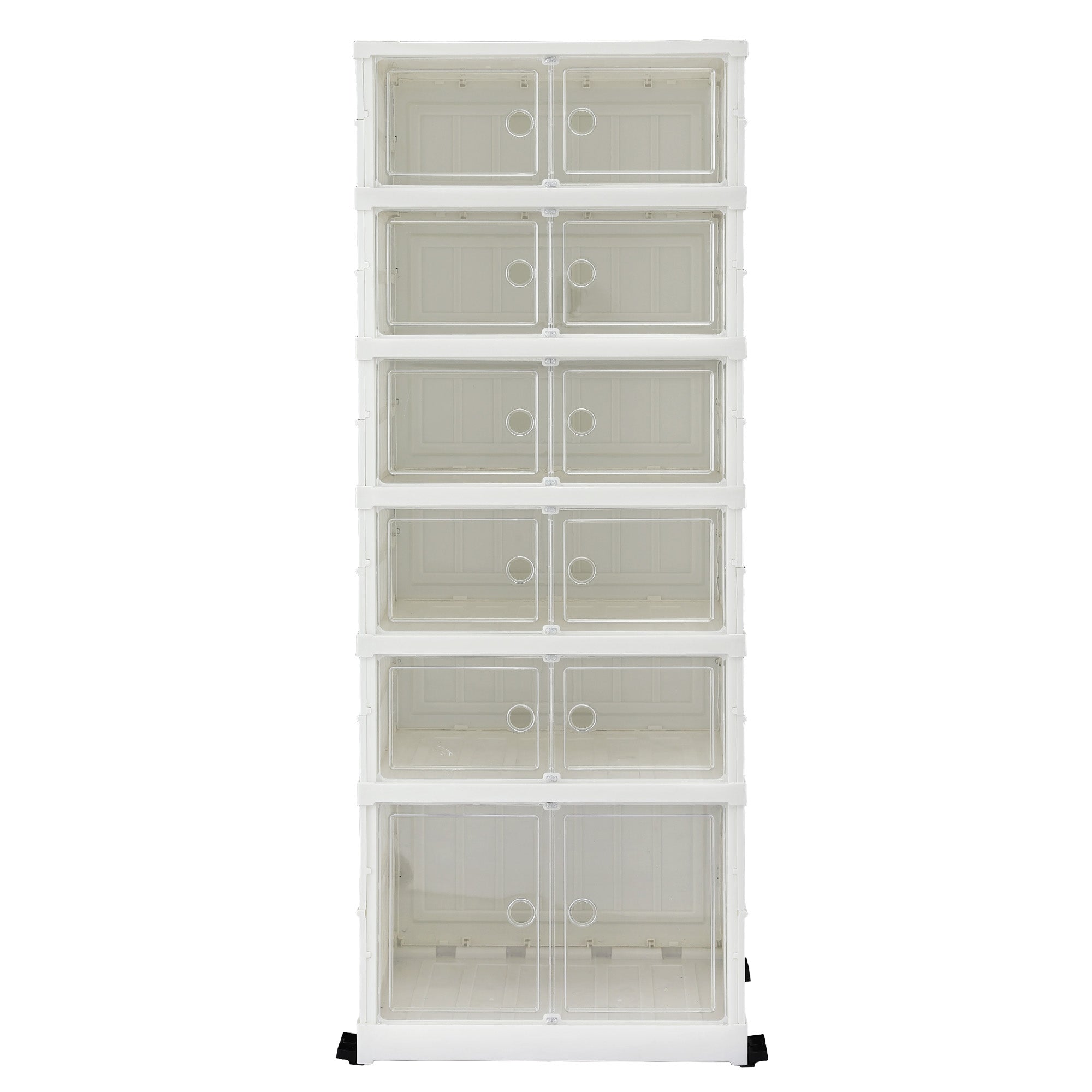Artiss Foldable Shoe Storage Box 6 Tier 12 Pairs Entryway