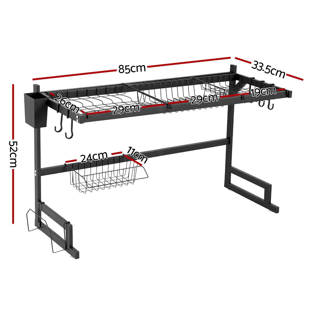 Cefito Dish Drying Rack for Kitchen Storage Organisation Kitchen Sink Organiser Dish Drainer
