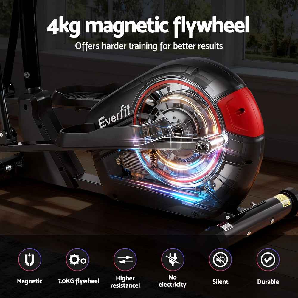 Everfit Exercise Bike Elliptical Cross Trainer Home Gym Fitness Machine LCD