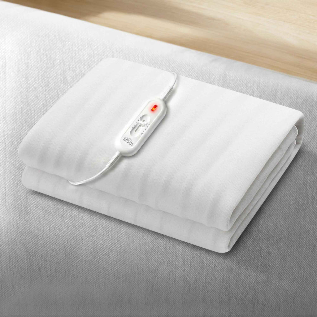 Giselle Electric Blanket King Single Heated Fully Fitted Washable Pad Winter Warm