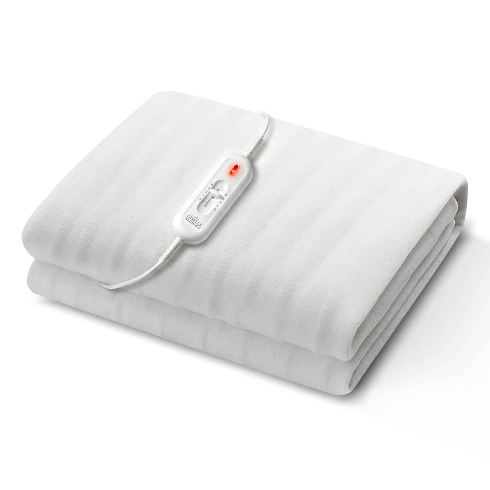 Giselle Electric Blanket King Single Heated Fully Fitted Washable Pad Winter Warm