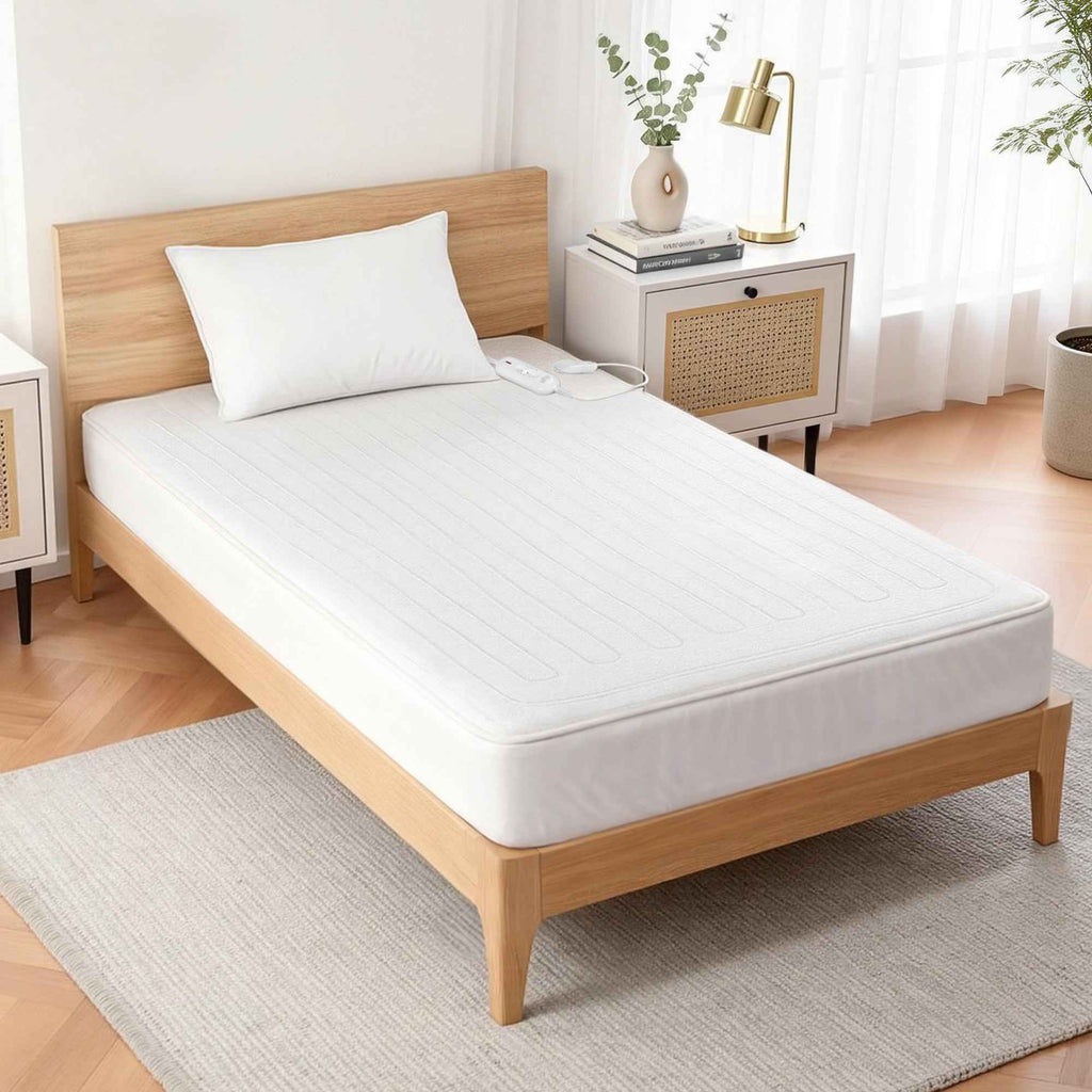 Giselle Electric Blanket King Single Heated Fully Fitted Washable Pad Winter Warm