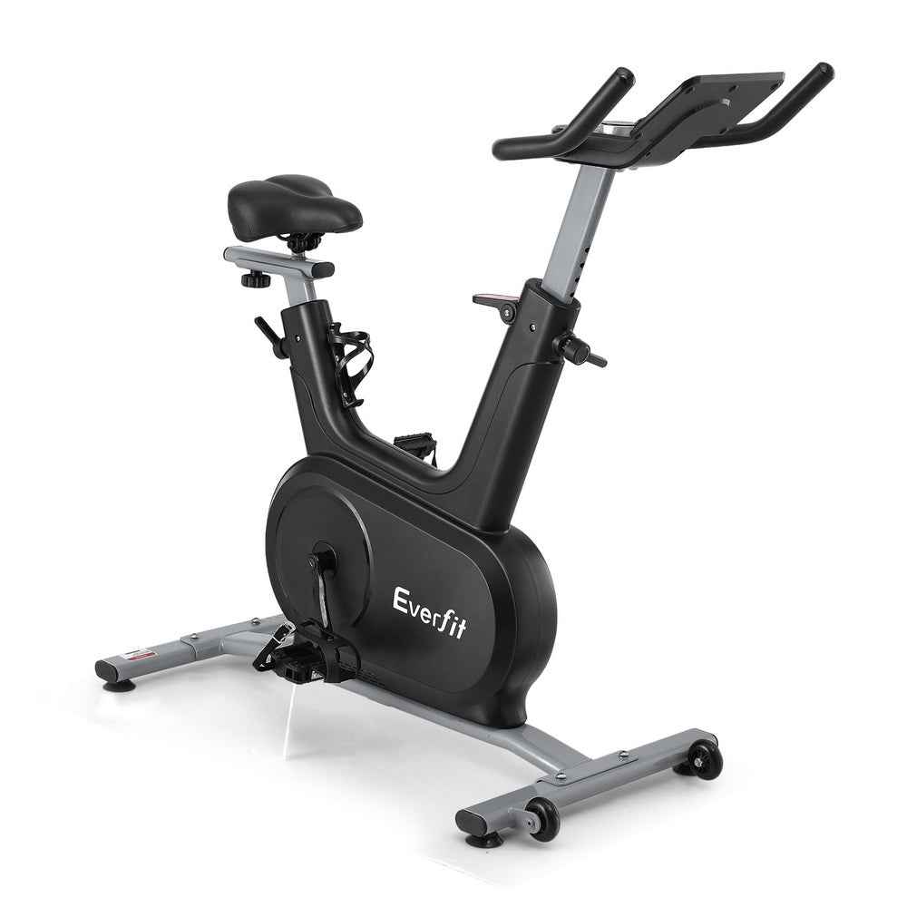 Everfit Exercise Bike Spin Bike Electromagnetic Smart Home Fitness 24-Level Resistance 120kg Bluetooth