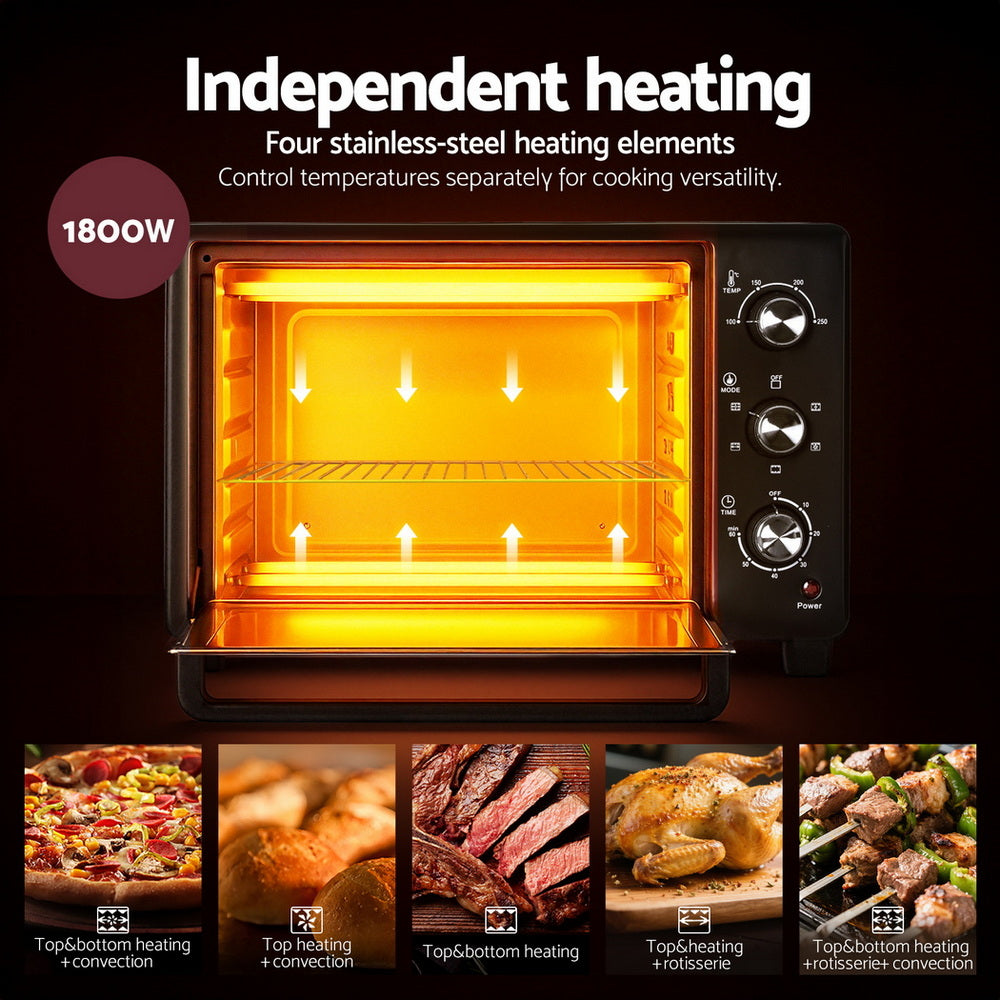 Devanti 30L Convection Oven Electric Fryer Ovens 1600W - YDS.com.au