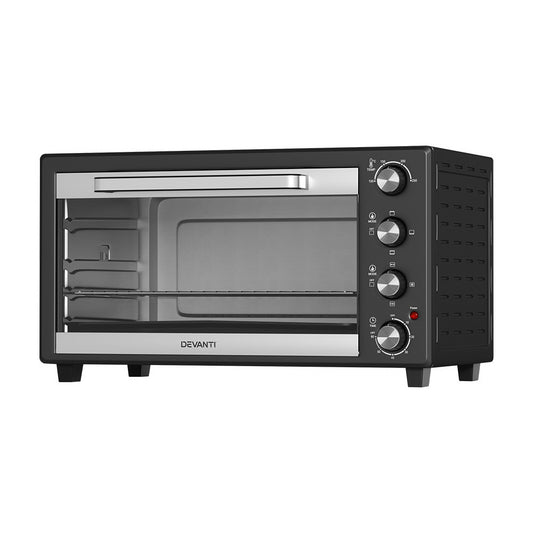 Horno de convección Devanti 45L Freidora eléctrica Hornos 1800W