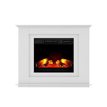 Devanti Electric Fireplace Fire Heater 2000W White