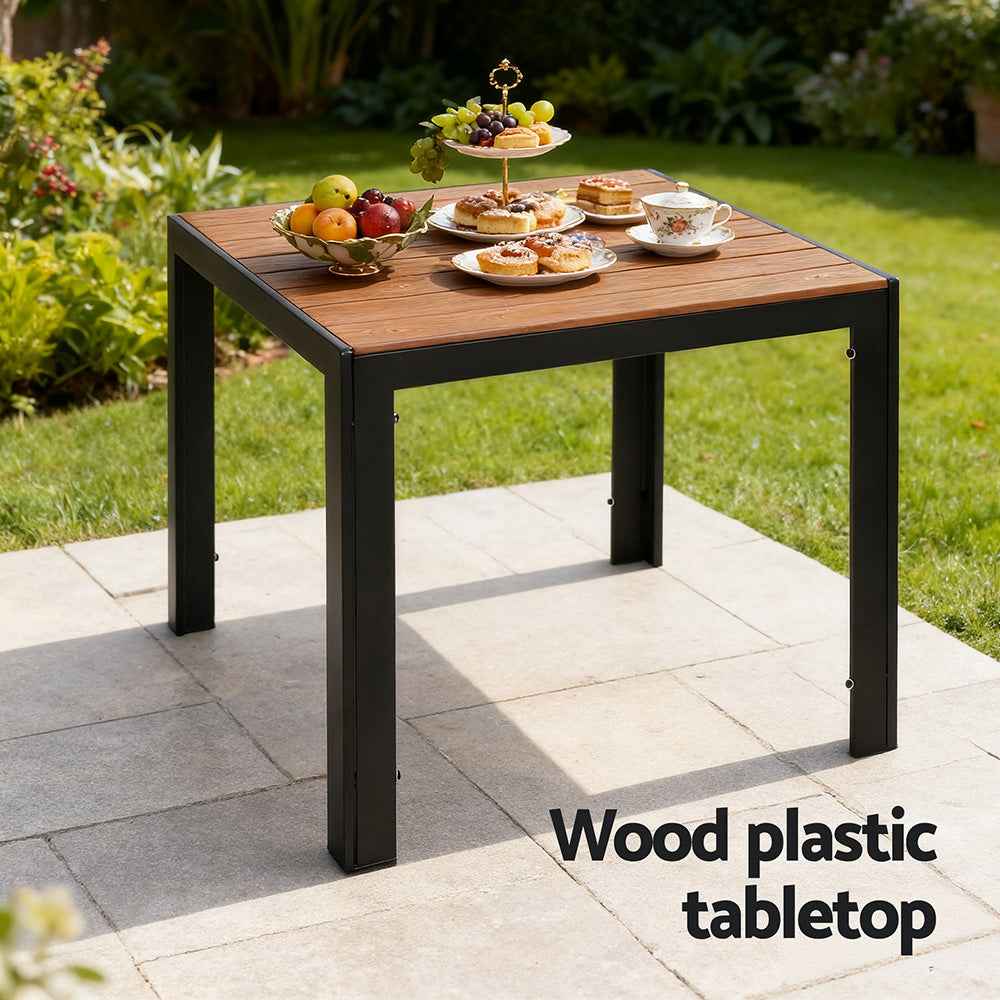 Gardeon 5PCS Outdoor Dining Set Table and Chairs Patio Garden Furniture Bistro Set