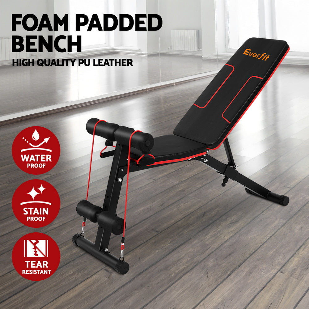 Banco de pesas Everfit ajustable FID Banco de prensa para gimnasio en casa Capacidad de 150 kg