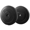 Discos de pesas Everfit estándar 2X 10 kg Discos de pesas con barra para levantamiento de pesas