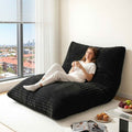 Artiss 3-in-1 Bean Bag Chair for Living Room Convertible Floor Sofa Dark Grey
