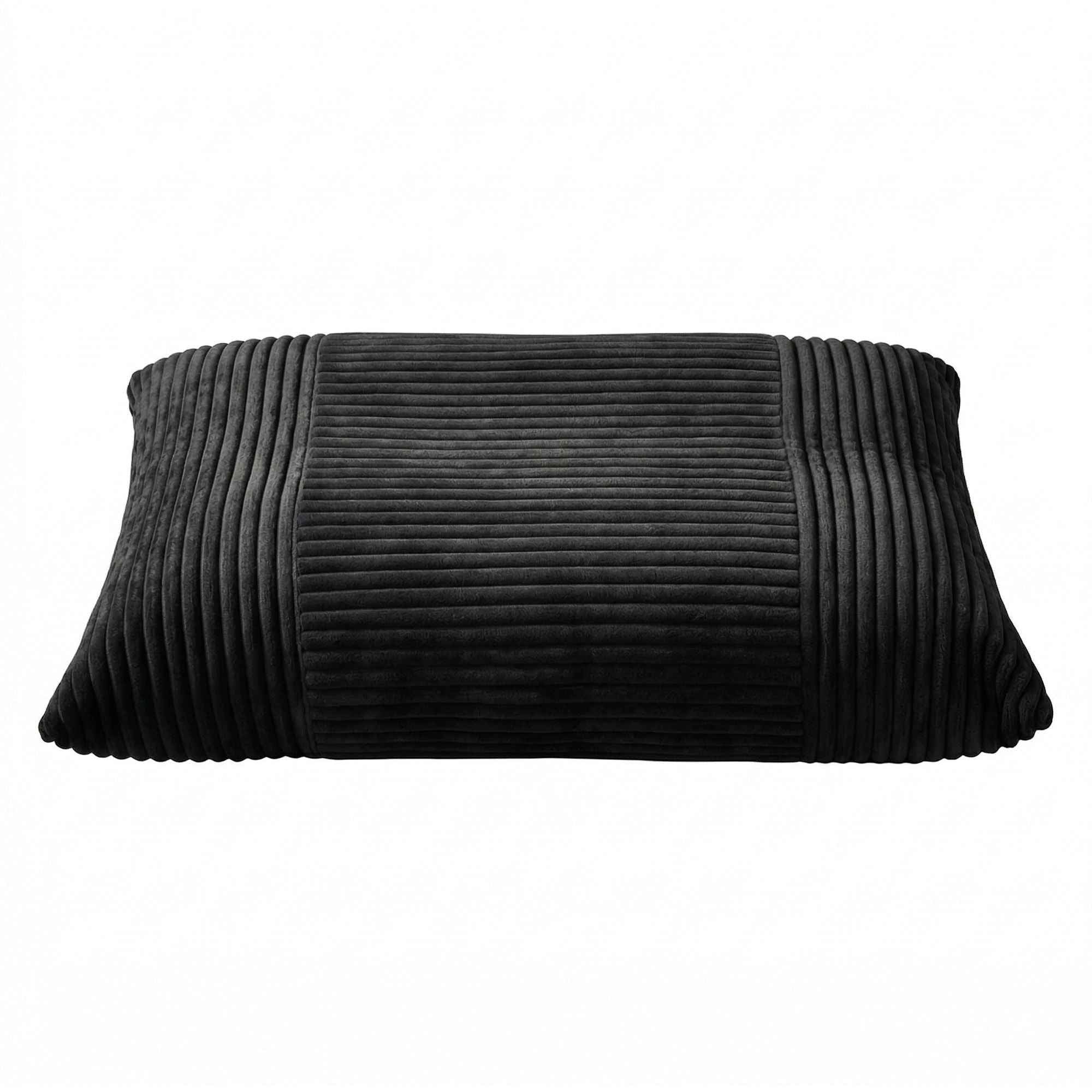 Artiss 3-in-1 Bean Bag Chair for Living Room Convertible Floor Sofa Dark Grey