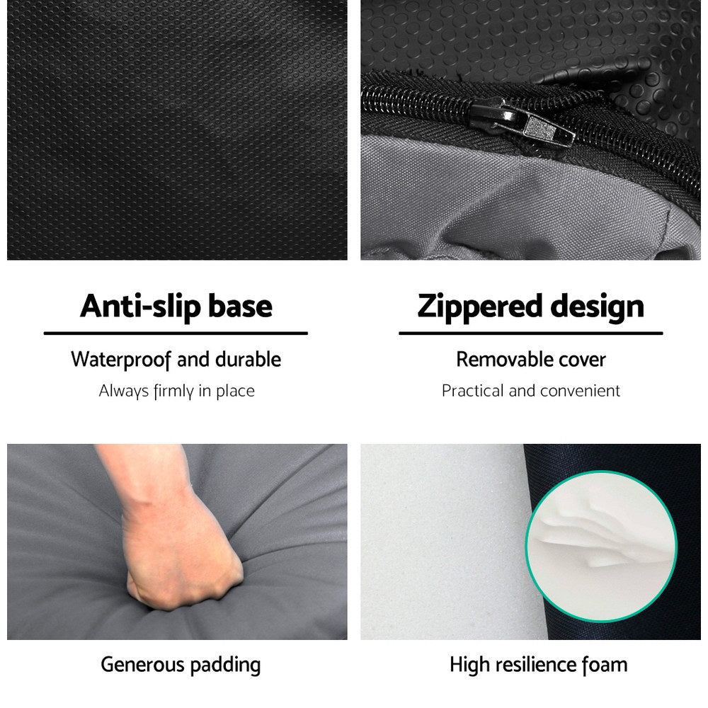 Artiss Floor Lounge Sofa Camping Chair Grey - YDS.com.au