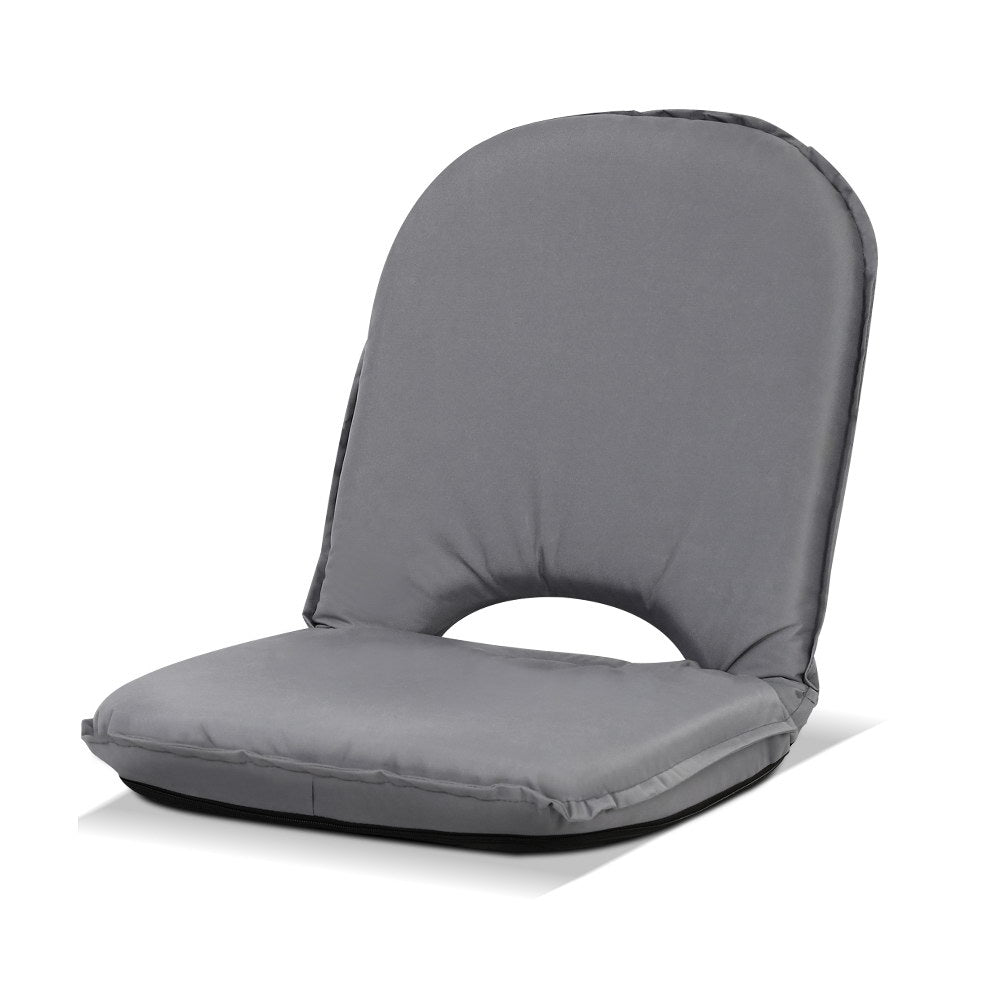Artiss Floor Lounge Sofa Camping Chair Grey - YDS.com.au