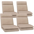 Artiss 4XFloor Chair Sofa Linen Beige