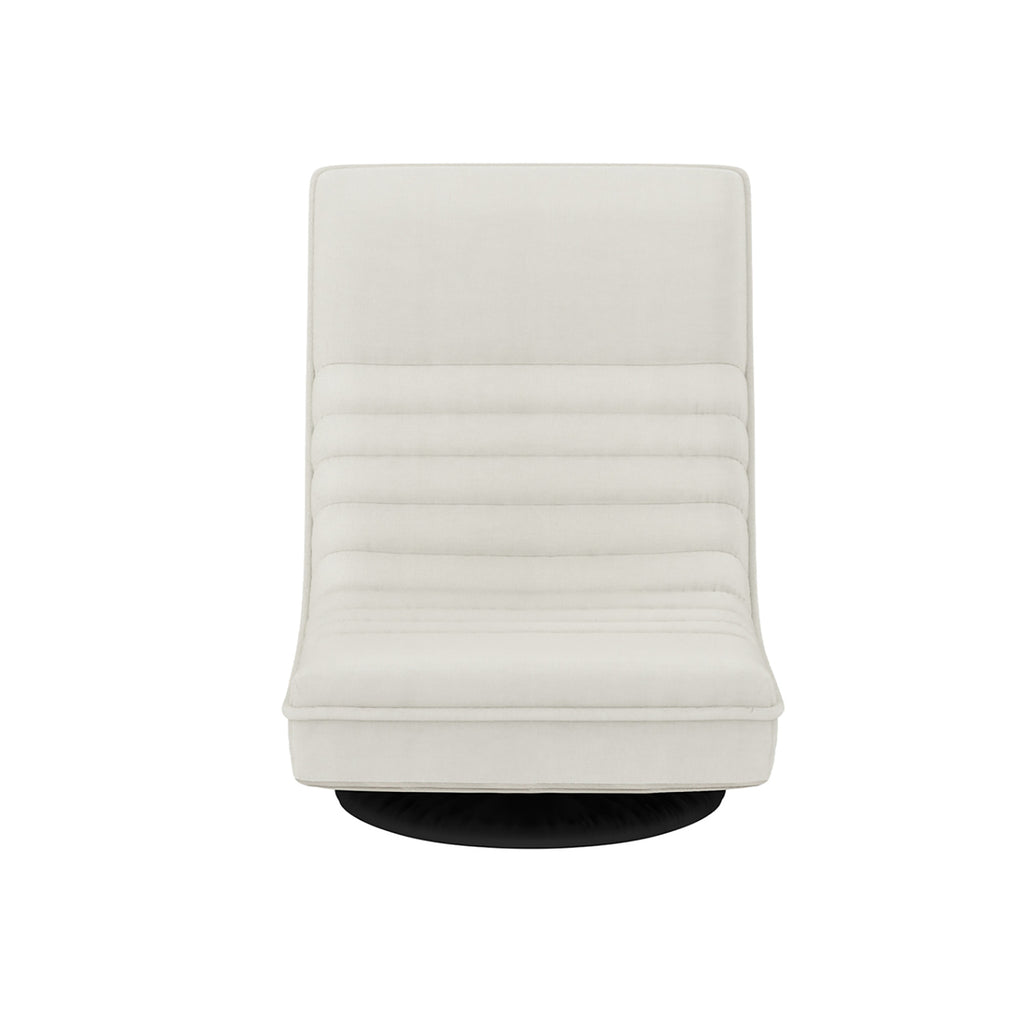 Artiss 2XFloor Chair Lounge Sofa Swivel Foldable Linen White - YDS.com.au