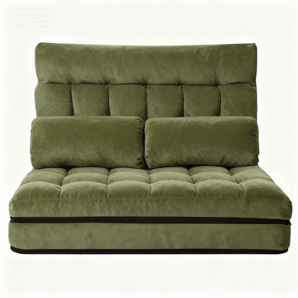 ArtissLounge Sofa Bed 2 seater Green Fabric