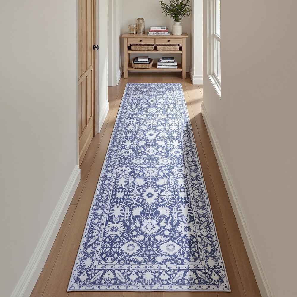 Artiss Hallway Runner Rug 80X300cm Soft Velvet Washable Modern Kitchen Mat