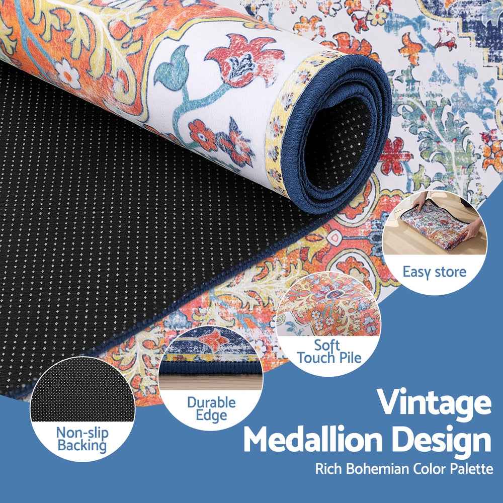 Artiss Floor Rug 240X340cm Large Washable Geometric Area Rug Modern Carpet Mat