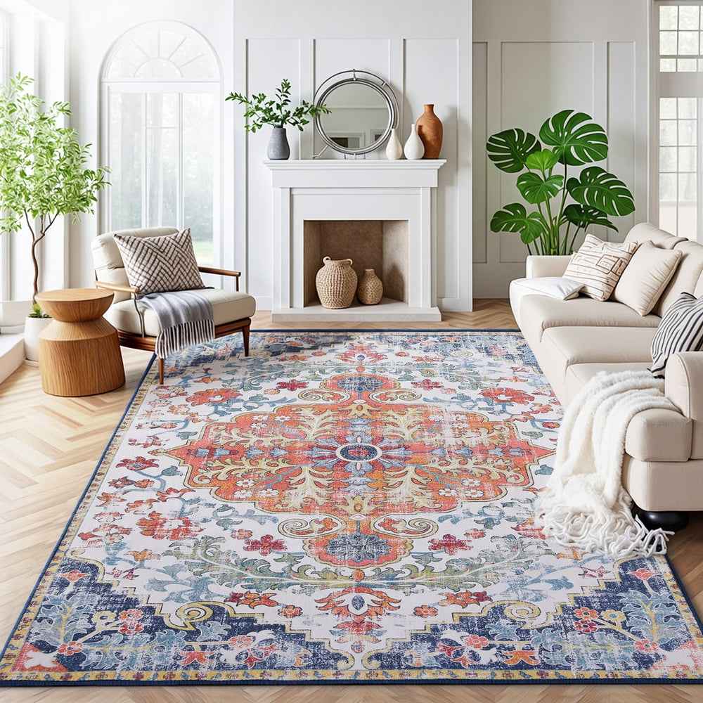 Artiss Floor Rug 240X340cm Large Washable Geometric Area Rug Modern Carpet Mat