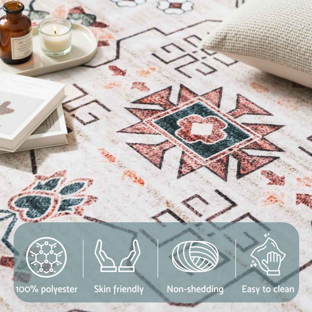 Artiss Washable Floor Rug 240X340cm Large Area Rug Modern Living Room Carpet