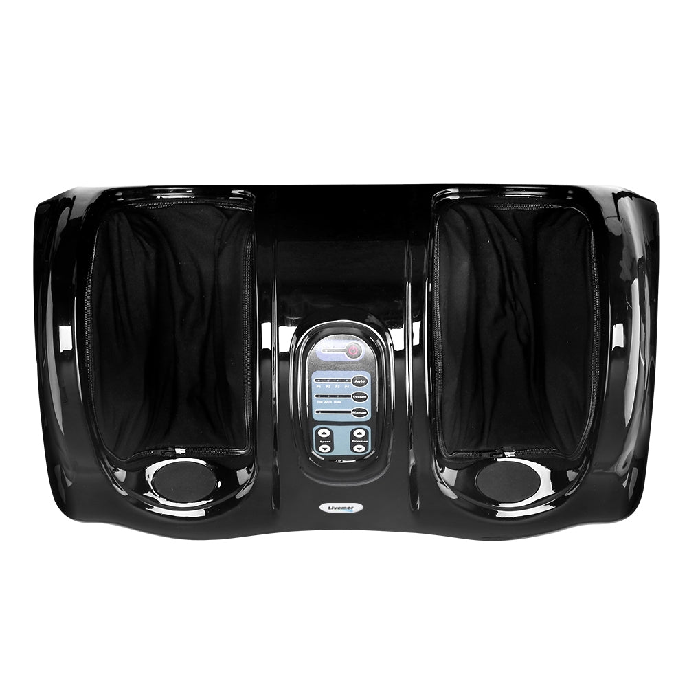 Livemor Foot Massager Shiatsu Massagers Electric Remote Roller Kneading Black - YDS.com.au