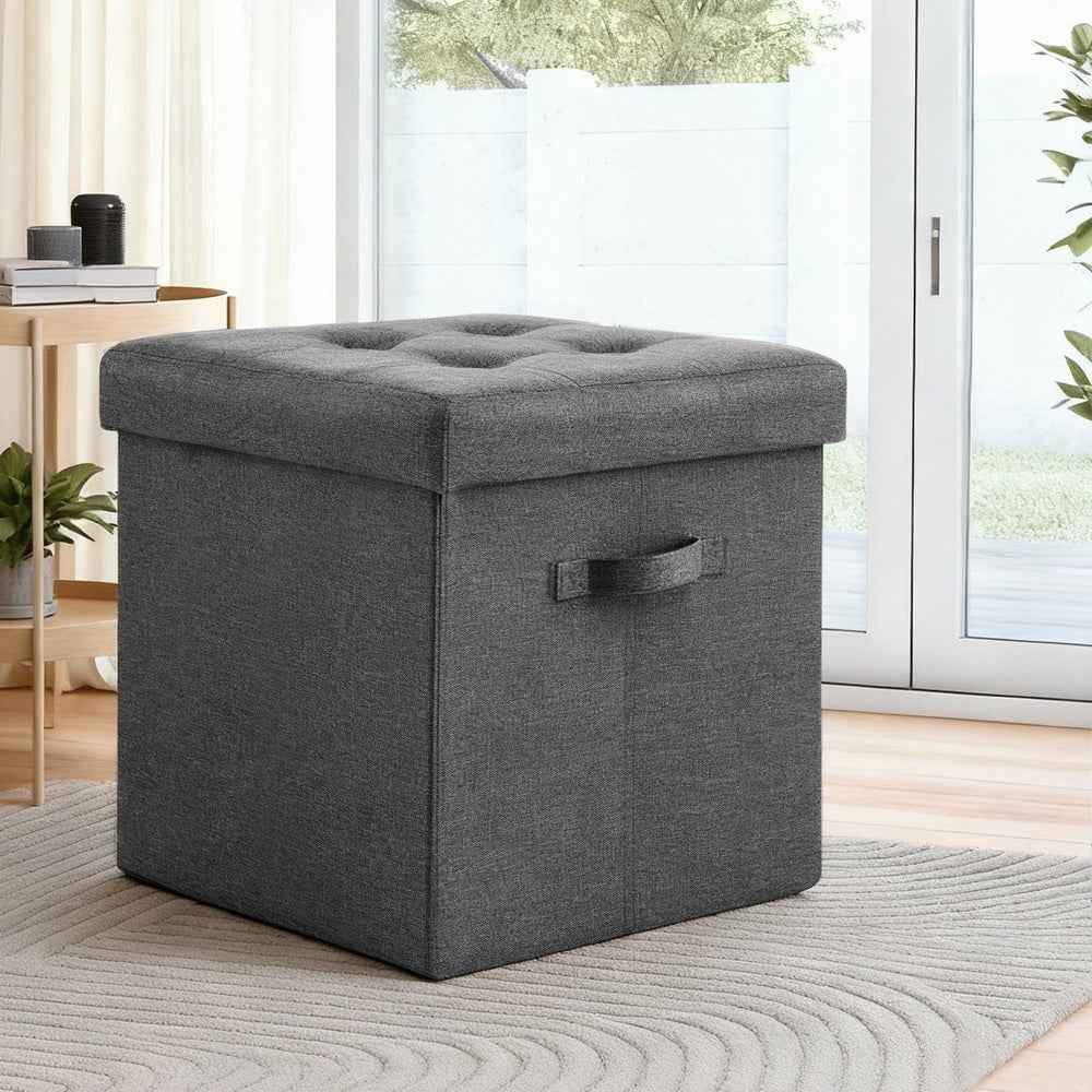Artiss Storage Ottoman Rest Foot Stool Foldable