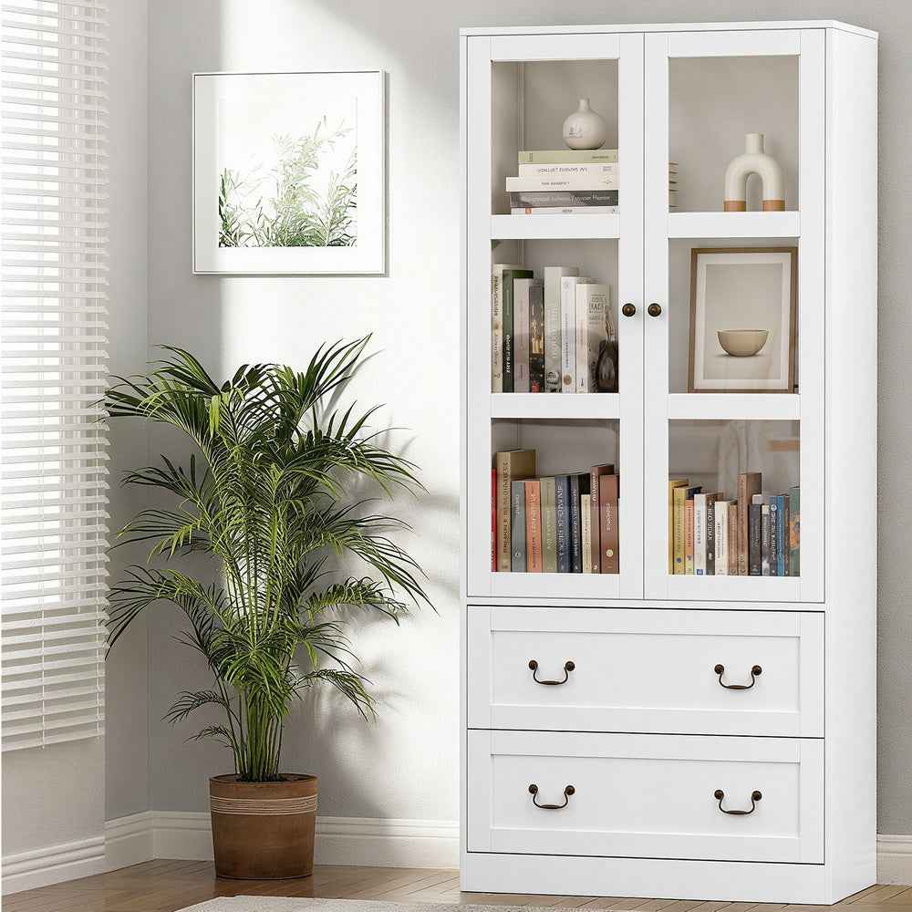 Artiss Buffet Sideboard 180cm Hutch Storage Cabinet Kitchen Drawer Door White