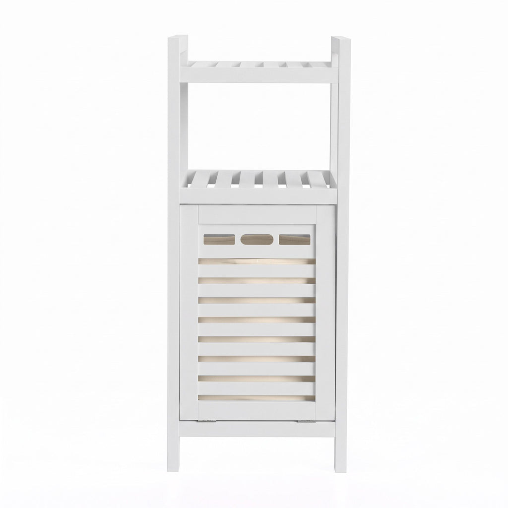 Artiss Bathroom Storage Cabinet Tilt Out Laundry Hamper Tall Organiser White