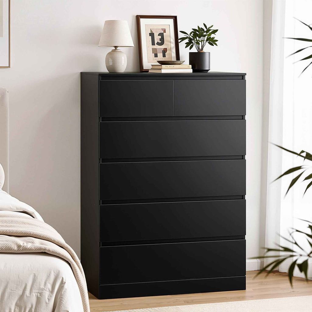 Artiss 6 Chest of Drawers Tallboy PEPE Black