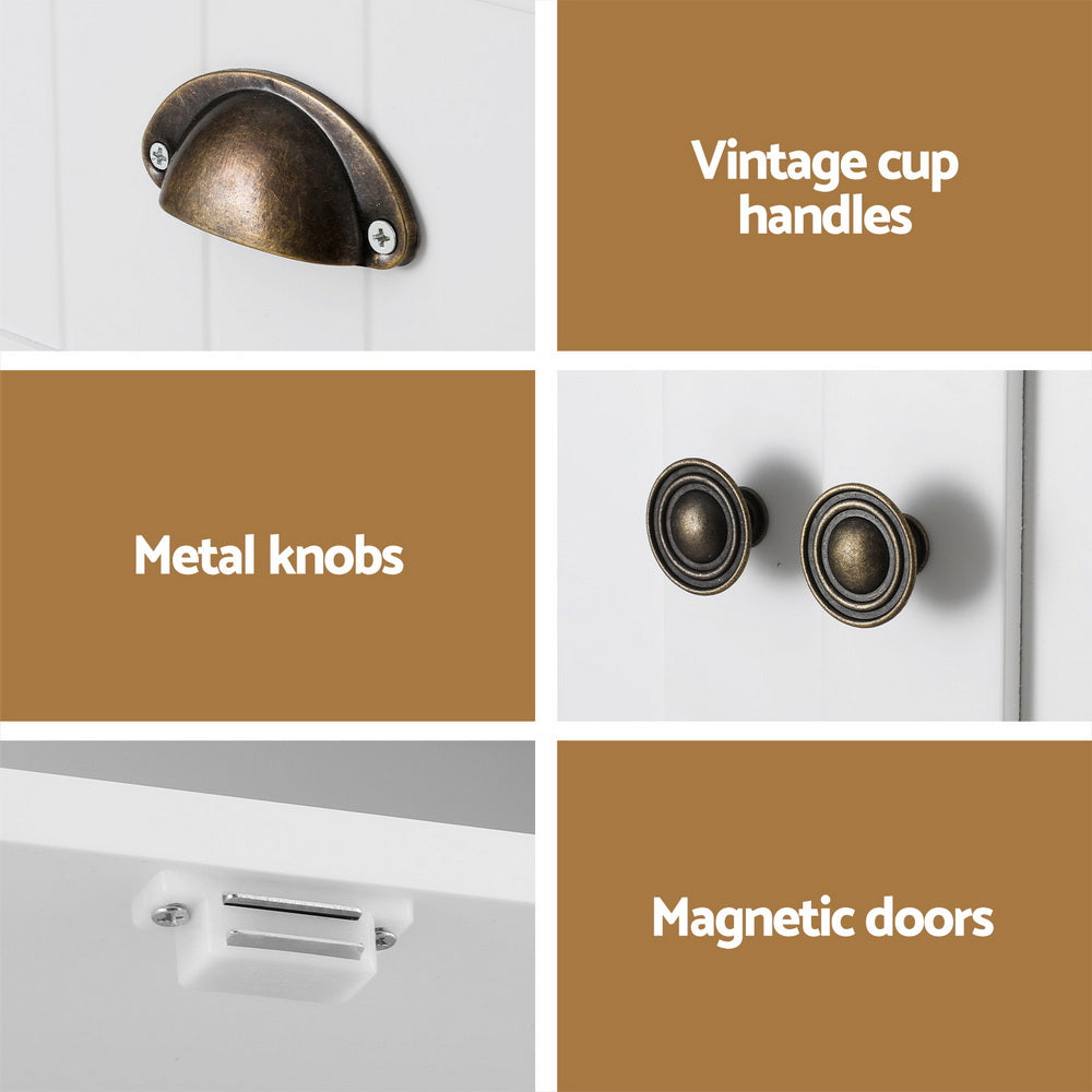 Artiss Buffet Sideboard Cupboard Cabinet White - YDS.com.au