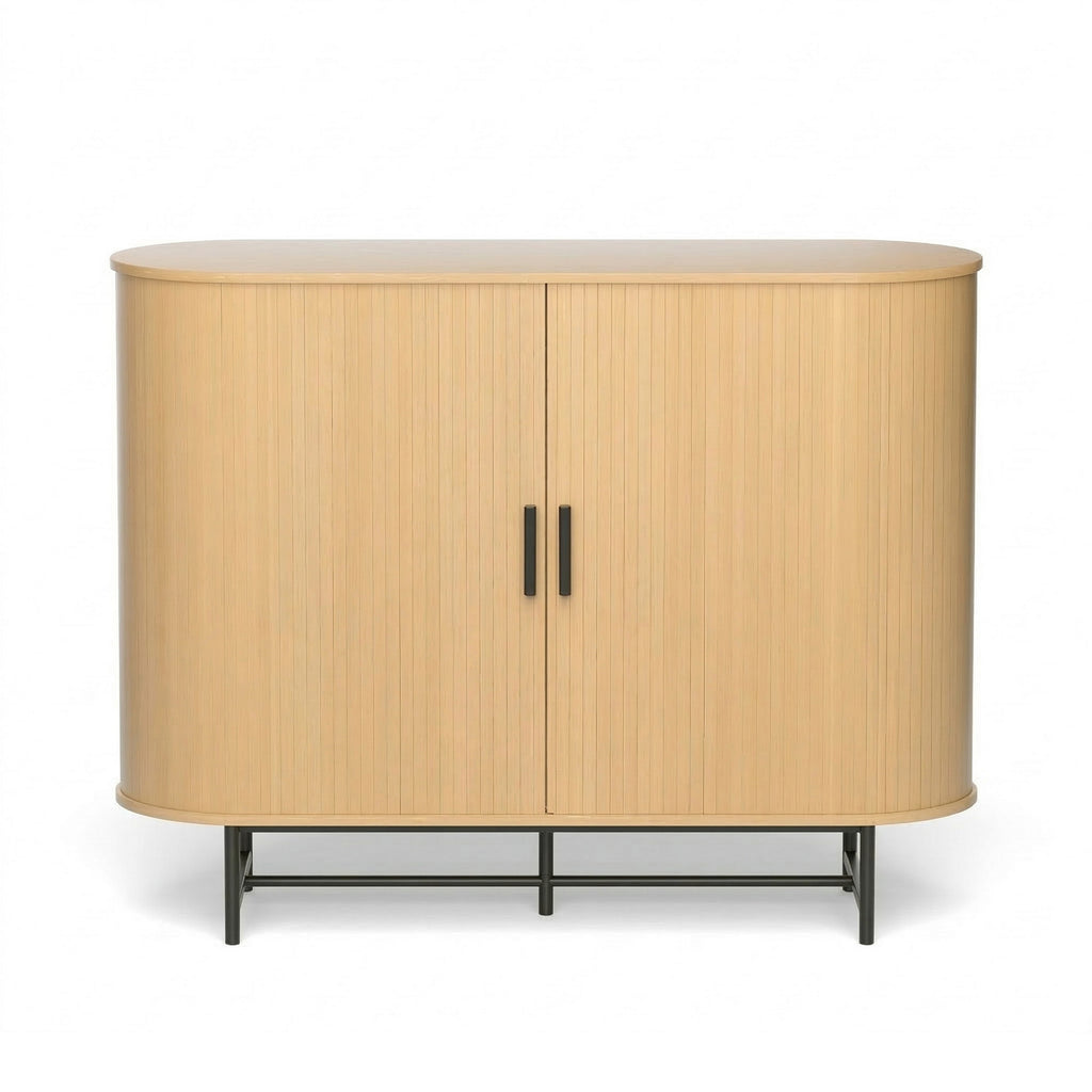 Aparador tipo buffet Artiss con puertas corredizas, armario de almacenamiento para despensa, roble PIIA