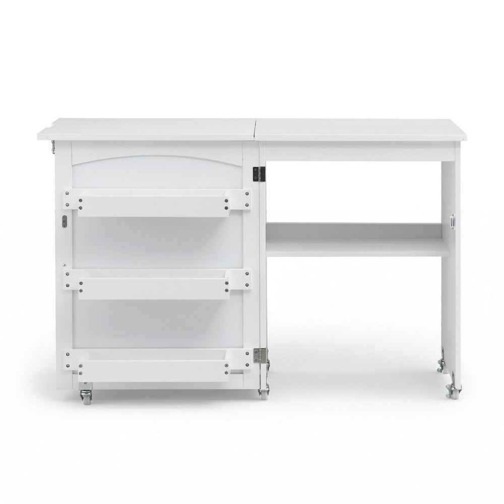 Artiss Folding Sewing Table Sewing Machine Desk Multi-functional Rolling Work Table Craft Station