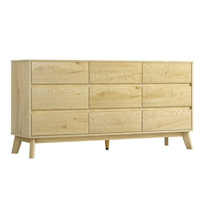 Artiss 9 Chest of Drawers Tallboy Cabinet - XAVI Pine