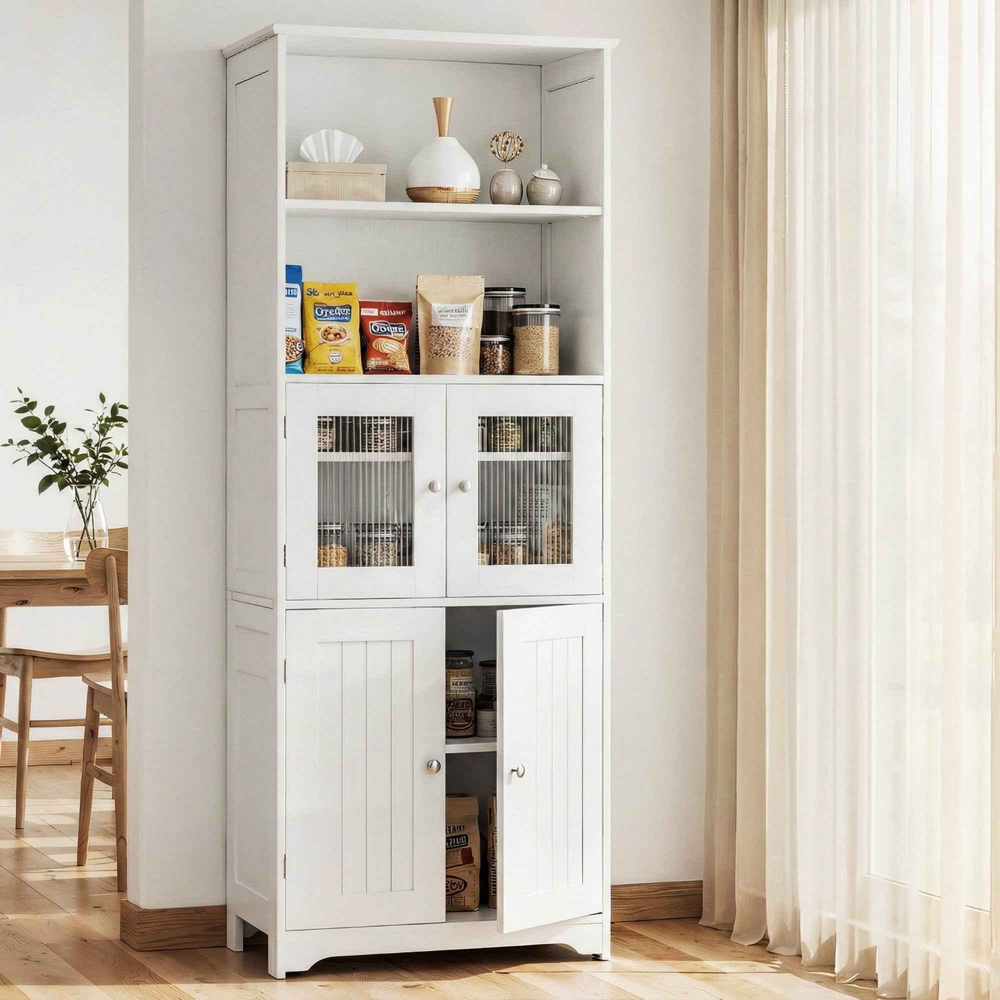 Artiss Buffet Sideboard Cabinet Pantry Kitchen Bathroom Storage Cupboard 160cm