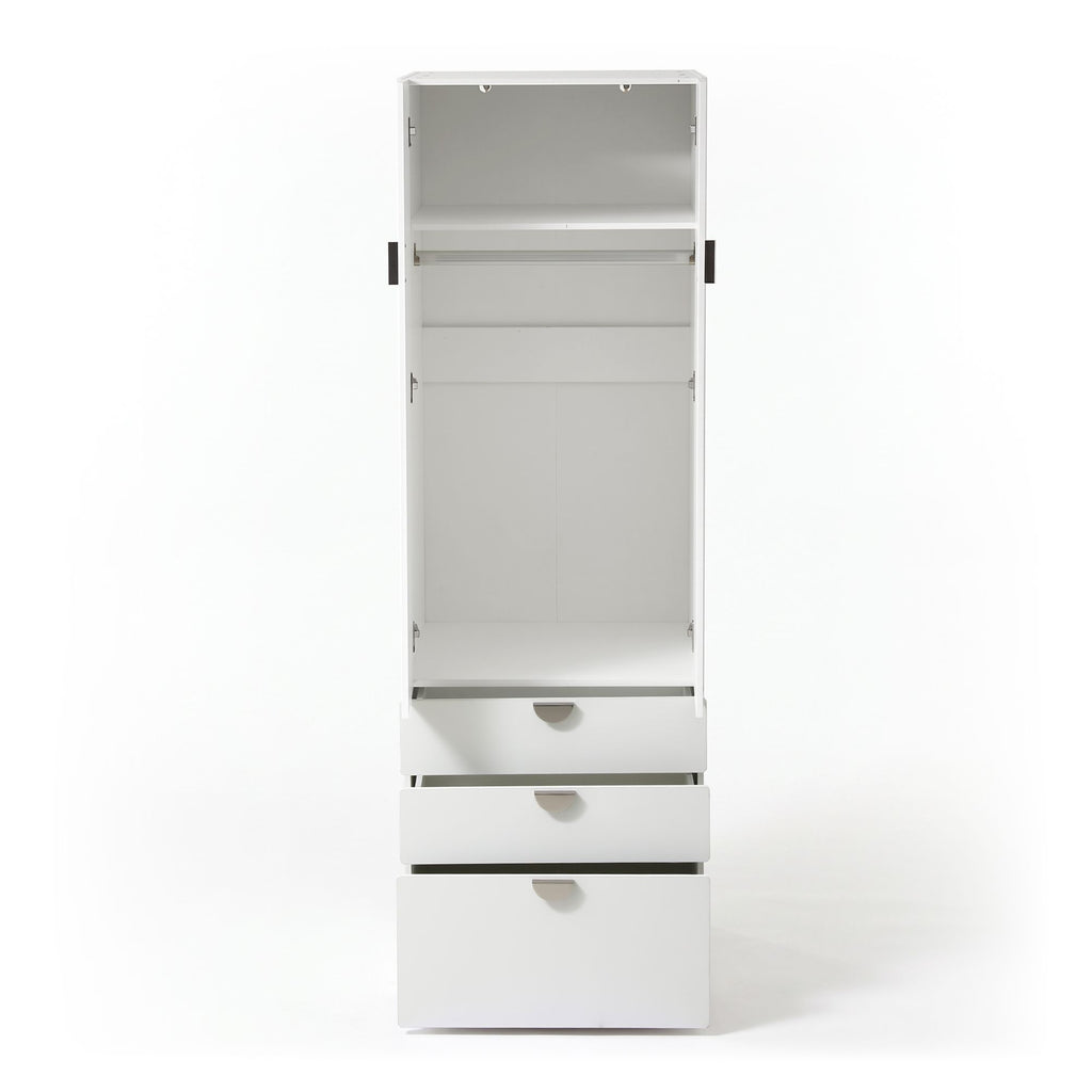 Artiss Wardrobe Cabinet Bedroom Clothes Storage Organiser Cupboard 3 Drawers Shelf Hanging Rod